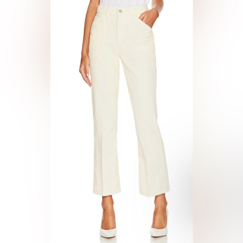 NWT RE/DONE Corduroy Jeans 70s Bootcut Loose Flare in Vintage Ivory Size 32